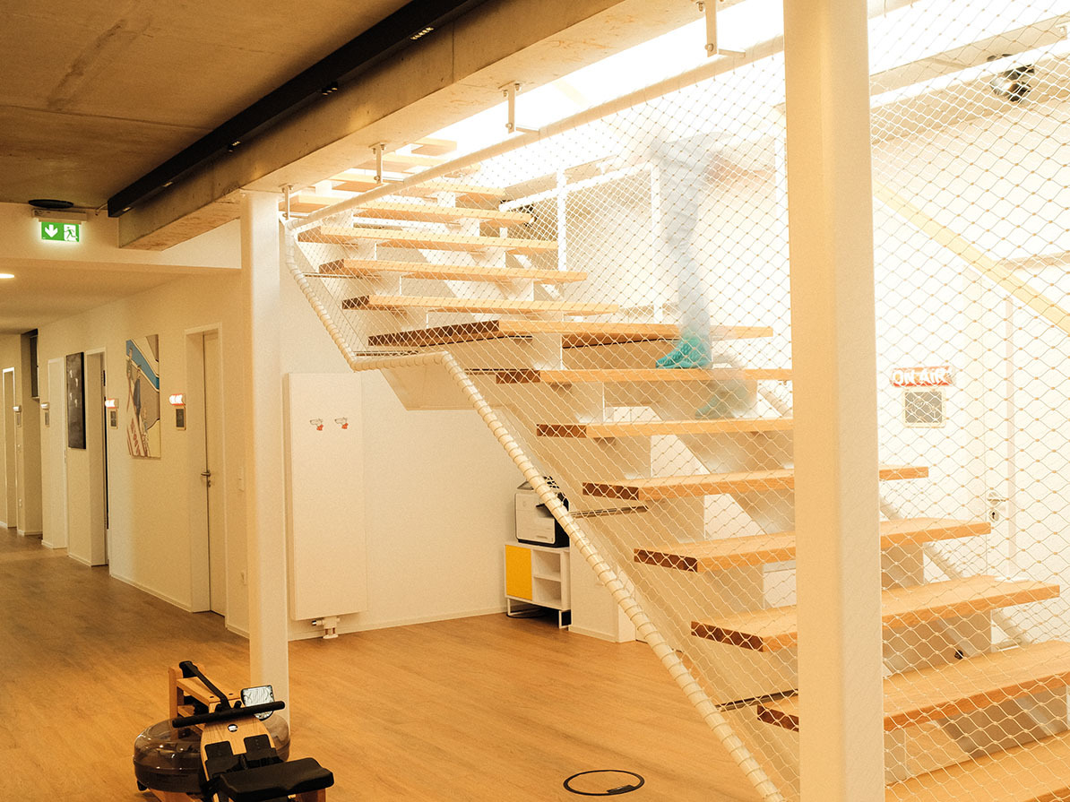 Treppe zur Dachterrasse